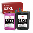 Black Color 63 XL Ink Cartridges For HP OfficeJet 3830 5255 ENVY 4510 4520 lot