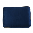 BON VOYAGE Memory Foam Square Pillow with Buckle Navy Breathable Ultra Soft