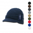 Decky Crocheted Beanies GI Caps Hats Visor Ski Thick Warm Winter Unisex