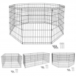 30 Inch 8 Panels Tall Dog Playpen Large Crate Fence Pet Play Pen Exercise Cage