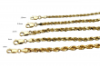 14kt  Solid Yellow Gold Rope Chain Necklace 1.8mm-5mm Mens Women 7"-30"