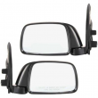 Set Of 2 Mirror Manual For 1995-2000 Toyota Tacoma Left Right Textured Black