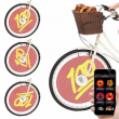 Bluetooth Spoke Bike Lights App & Alarm 16 Million Colors Displays GIFs & Images