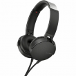 Sony Extra Bass On-Ear Headphones, Powerful Music, Comfort Ear Pads, Black XB550