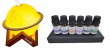 Renewgoo Moon Lamp Aroma Bundle: Moon LED Diffuser w/ 6-Pc Essential Oils Set