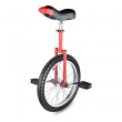 Unicycle 18" Red Chrome Unicycles Wheel Cycling Outdoor Sports Fitness Exercise