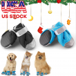 4Pcs Winter Warm Pet Dog Shoes M/L Waterproof Anti-slip Rain Snow Boots Puppy US