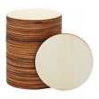 36 Pack Unfinished Wooden Circle Coaster Wood Round Cutout for DIY Crafts, 3 In