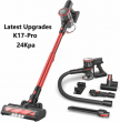 2021 Latest Upgrade MOOSOO K17-Pro Cordless Stick Vacuum Cleaner 24kpa 200W US