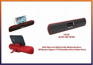 S605 Bluetooth Mini Portable Wireless Speakers  HIFI Speaker Support TF FM Handsfree Phone Holder Stand